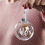 Personalised Gold Pineapple Christmas Bauble, thumbnail 4 of 4