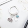 Personalised Tennis Keyring Squash Player Gift, thumbnail 3 of 7
