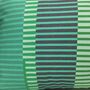 Combed Stripe Cushion, Mint, Pistachio + Emerald, thumbnail 2 of 5