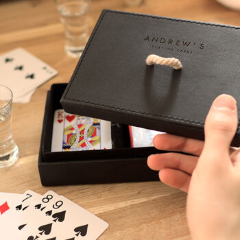 Personalised Two Pack Playing Cards Box Set Christmas Gift For Him, 2 of 12