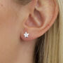 18ct Gold Plated Or Sterling Silver Star Stud Earrings, thumbnail 1 of 6