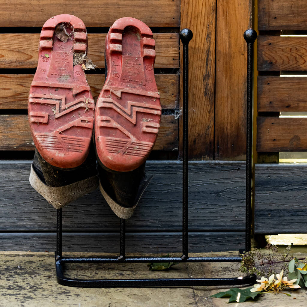 Berkeley Two Pair Wellington Boot Rack By Dibor