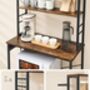 Bakers Rack Coffee Bar Kitchen Shelf Unit, thumbnail 6 of 8