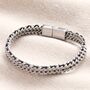 Personalised Clasp Black Cord Woven Chain Bracelet, thumbnail 1 of 2