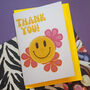 'Crochet Smiley Face' Thank You Card, thumbnail 1 of 3