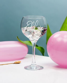 Script Personalised Gin Glass, 2 of 12