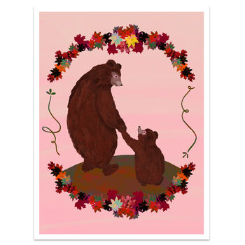 Mama Bear And Baby Bear Print, 3 of 7