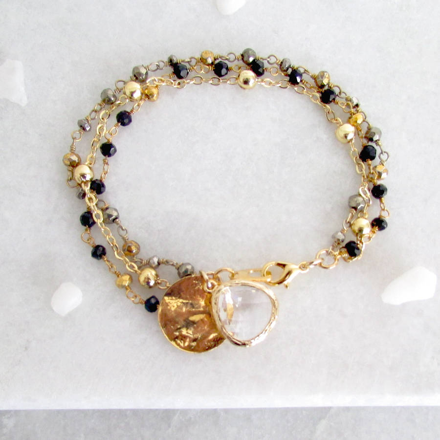 gemstone friendship bracelets by misskukie