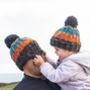 Parent And Child Matching Bobble Hats, thumbnail 1 of 6