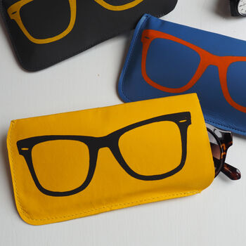 Yellow And Black Printed Sunglasses Case, 6 of 10