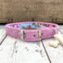 Light Pink Harris Tweed Dog Collar, thumbnail 1 of 3
