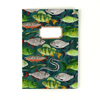 Flumens Freshwater Fish Print A5 Lined Journal, 3 of 8