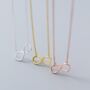 Sterling Silver Infinity Symbol Pendant Necklace, thumbnail 4 of 5