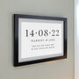 Personalised Special Date Black Poster Frame, thumbnail 2 of 3