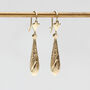 9ct Yellow Gold Dangle Drop Earrings, thumbnail 1 of 3