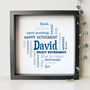Personalised Retirement Word Art Gift For Him, thumbnail 1 of 8