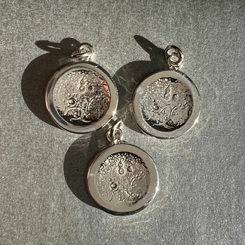 Full Moon Sterling Silver Necklace, 5 of 5