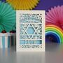 On Your Bat Mitzvah Personalised Papercut Card, thumbnail 6 of 11