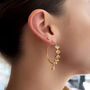 Raining Moonstone Hooped Studs, thumbnail 9 of 10