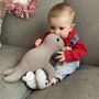 Pure Wool Seal Soft Toy Personalised And Handmade, thumbnail 2 of 7
