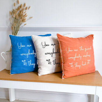 Friendship Linen Cushion, 9 of 9