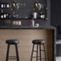 Set Of Two Bar Stools Synthetic Leather With Stitching, thumbnail 4 of 12