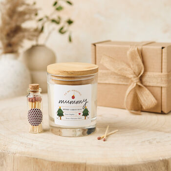 Personalised Mummy Christmas Candle Gift, 4 of 4