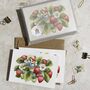 Strawberry Watercolours Note Cards And Envelopes, thumbnail 4 of 9