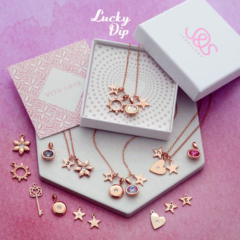 Lucky Dip Rose Gold Necklace, 8 of 8