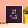 Personalised The Sky Is The Limit Congratulations Card, thumbnail 2 of 3