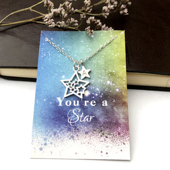 Personalised Sterling Silver You Are A Star Necklace, 10 of 11
