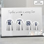 Personalised Family Together Football Shirt Plaque, thumbnail 6 of 9