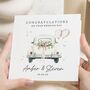 Personalised Wedding Car Card For Friends, thumbnail 1 of 7