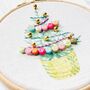 Christmas Tree Mini Embroidery Hoop Kit, thumbnail 6 of 8