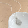 Silver Fingerprint Dewdrop Pendant, thumbnail 3 of 5