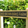 Engraved Oak House Sign With Painted Background, thumbnail 3 of 9