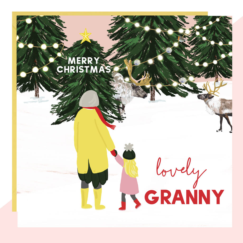 'Lovely Granny' Christmas Card
