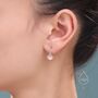 Sterling Silver Axolotl Drop Hook Earrings, thumbnail 3 of 12