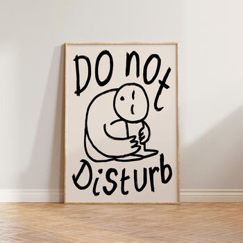 Do Not Disturb Bedroom Doodle Wall Art Print, 2 of 12