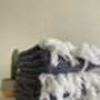 Navy Herringbone Soft Cotton Bedspread, thumbnail 3 of 12