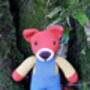 Handmade Crochet Fox Soft Toy, thumbnail 5 of 5