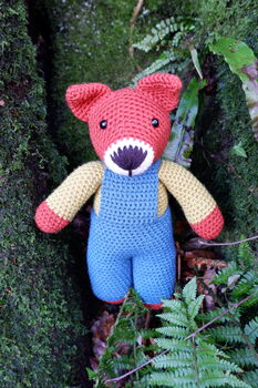 Handmade Crochet Fox Soft Toy, 5 of 5