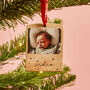 Personalised Wooden Photo Block Christmas Bauble, thumbnail 1 of 8