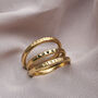 9ct Gold Personalised Stacker Ring, thumbnail 3 of 7