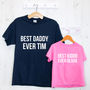 Personalised Father's Day T Shirt Set, thumbnail 3 of 6