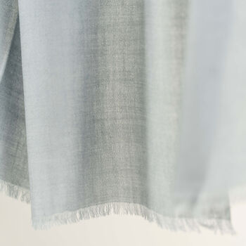 Grey Ultra Fine Pure Wool Scarf, 4 of 7