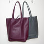 Leather Tote Shopper Winter Colours, thumbnail 1 of 12
