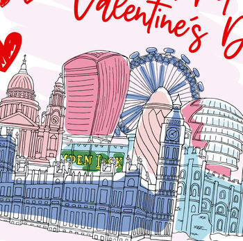 London Valentines Card, 2 of 3