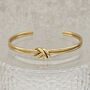 Double Knot Bangle Gold, thumbnail 5 of 7