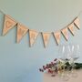 Personalised Wooden Wedding Bunting, thumbnail 3 of 10